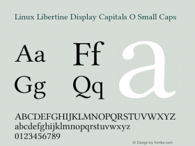 Linux Libertine Display Capitals O