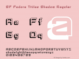 SF Fedora Titles Shadow