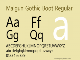 Malgun Gothic Boot