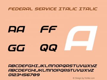 Federal Service Italic