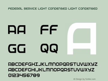 Federal Service Light Condensed
