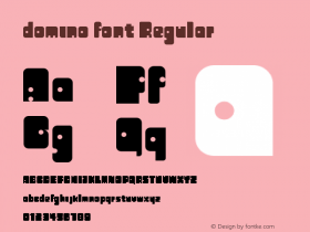 domino font