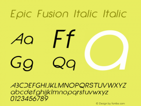 Epic Fusion Italic