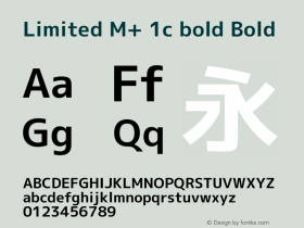 Limited M+ 1c bold