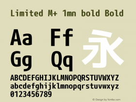 Limited M+ 1mn bold