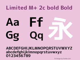Limited M+ 2c bold