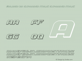 Soldier 3D Expanded Italic