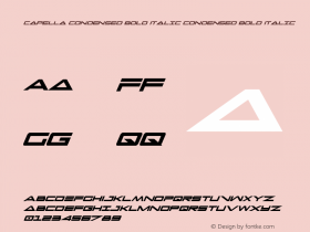 Capella Condensed Bold Italic