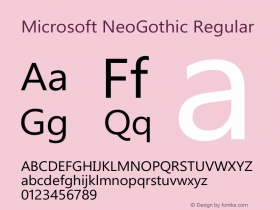 Microsoft NeoGothic