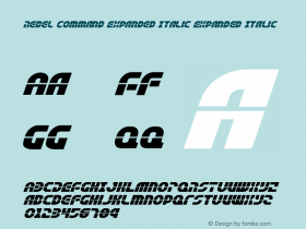 Rebel Command Expanded Italic