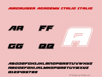 Aircruiser Academy Italic