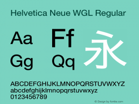 Helvetica Neue WGL