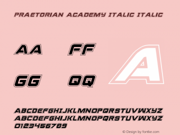 Praetorian Academy Italic