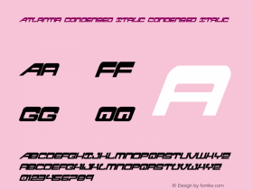 Atlantia Condensed Italic