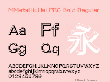 MMetallicHei PRC Bold