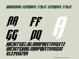 Hawkmoon Expanded Italic