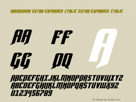 Hawkmoon Extra-expanded Italic