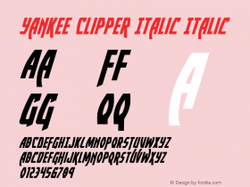 Yankee Clipper Italic