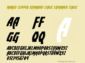 Yankee Clipper Expanded Italic
