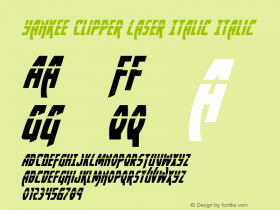 Yankee Clipper Laser Italic