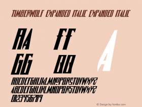 Timberwolf Expanded Italic