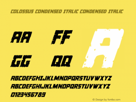 Colossus Condensed Italic
