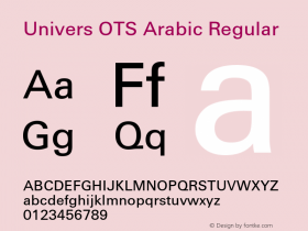 Univers OTS Arabic