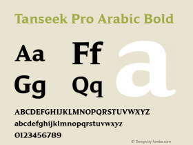 Tanseek Pro Arabic