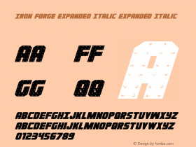 Iron Forge Expanded Italic