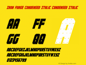 Iron Forge Condensed Italic