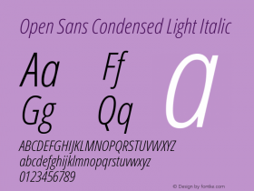 Open Sans Condensed Light