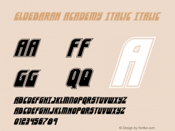 Eldebaran Academy Italic