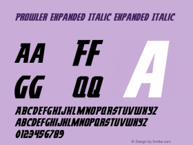 Prowler Expanded Italic
