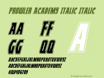 Prowler Academy Italic