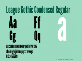 League Gothic Condensed