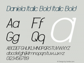 Daniela Italic Bold