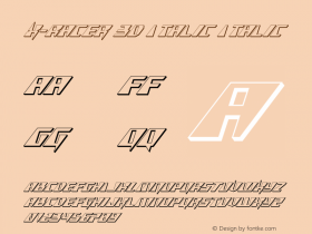 X-Racer 3D Italic