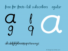 free for fonts-lab subscribers