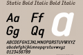 Static Bold Italic