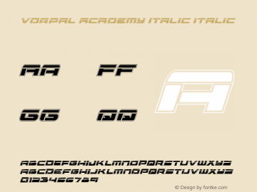 Vorpal Academy Italic