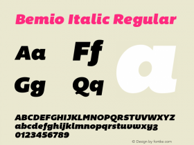 Bemio Italic