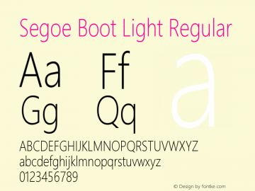 Segoe Boot Light