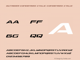 Outrider Condensed Italic