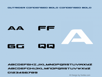 Outrider Condensed Bold