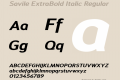 Savile ExtraBold Italic