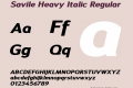 Savile Heavy Italic