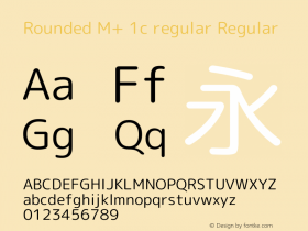 Rounded M+ 1c regular