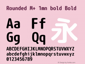 Rounded M+ 1mn bold