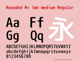 Rounded M+ 1mn medium