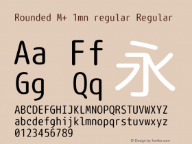 Rounded M+ 1mn regular